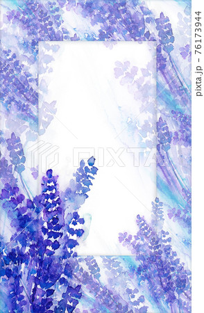 background of purple lavender flowers in watercolor style background of purple lavender flowers in watercolor style 76173944