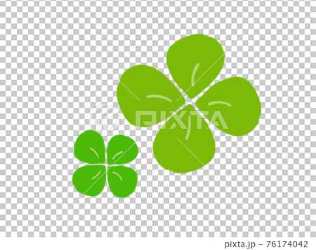 可愛的三葉草/手寫插圖素材 76174042