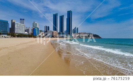 Scenery of haeundae beach, Busan, South Korea, Asia 76175259