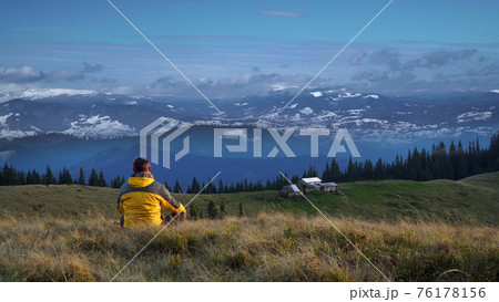Man in the mountains Man in the mountains 76178156