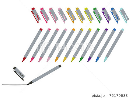 文房具 マーカーのセット 文房具のイラスト 蛍光ペン のイラスト素材 文房具 マーカーのセット 文房具のイラスト 蛍光ペン のイラスト素材