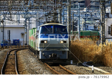 電気機関車・EF66が牽引する貨物列車 電気機関車・EF66が牽引する貨物列車 76179962