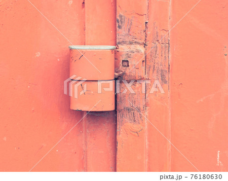 Safety anti thef latch lock on warehouse door. Industrial gate 76180630