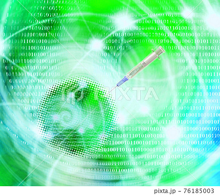ウイルスにワクチン接種イメージ ウイルスにワクチン接種イメージ 76185003