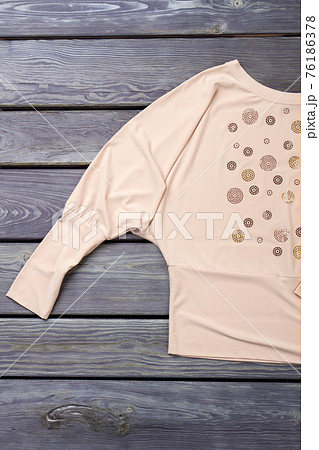 Stylish woman clothes sleeve. 76186378