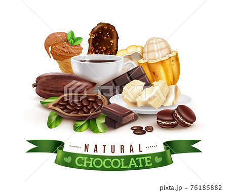 Realistic Cocoa Products Composition 76186882