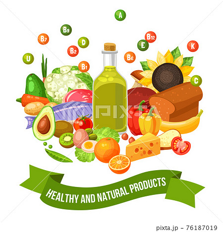 Poster Of Vitamin Food Products 76187019