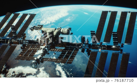 International Space Station. Elements of this image furnished by NASA International Space Station. Elements of this image furnished by NASA 76187710