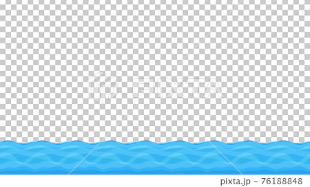 Side-scrolling game water cross section ground_block_illustration material_16: 9 76188848