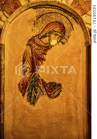 Partially Restored Mural at Chora Church 76190593