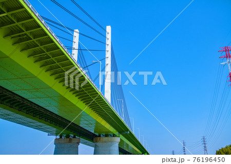 早春の彩湖 荒川調整池 東京外環自動車道 さきたま大橋 早春の彩湖 荒川調整池 東京外環自動車道 さきたま大橋 76196450