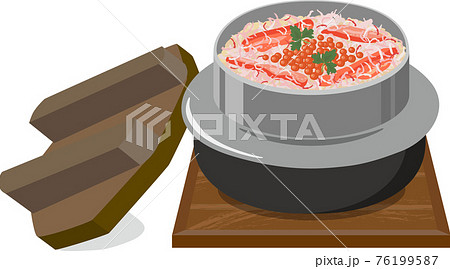 かに釜飯 敷板 蓋付き かに釜飯 敷板 蓋付き 76199587