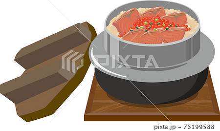 鮭いくら釜飯　敷板　蓋付き 76199588