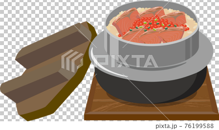 帶蓋三文魚三文魚子 kamameshi 76199588