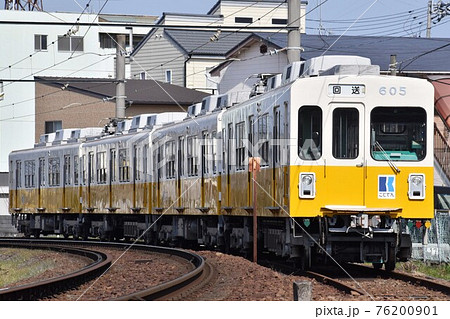 留置線に停車する高松琴平電気鉄道600形 76200901