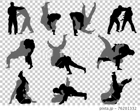 Judo silhouette_set Judo silhouette_set 76201332