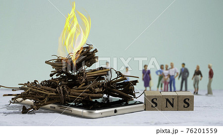 SNSの炎上と周囲からのつるし上げ SNSの炎上と周囲からのつるし上げ 76201559