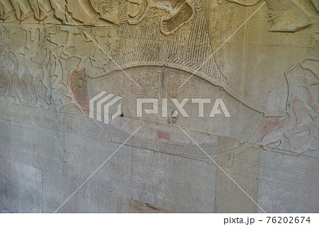 カンボジア　遺跡　アンコール　世界遺産 76202674