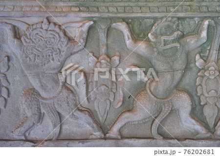 カンボジア　遺跡　アンコール　世界遺産 76202681