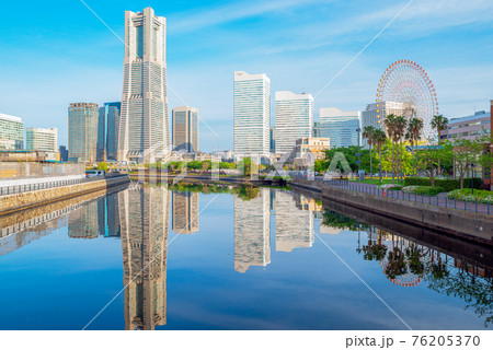 横浜みなとみらい都市風景 76205370