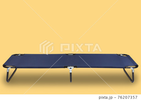 blue clamshell for camping or for travel, on a yellow background, concept, horizontal layout blue clamshell for camping or for travel, on a yellow background, concept, horizontal layout 76207357