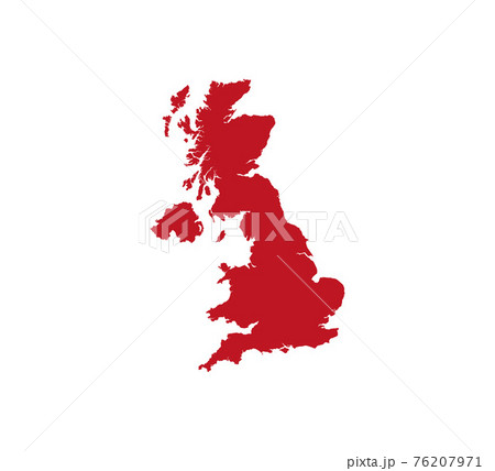 United Kingdom map on white background. Vector illustration. 76207971