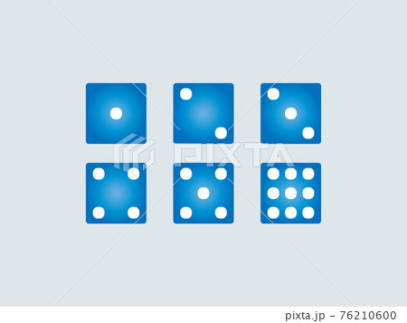 Dice, game icon. Vector illustration, flat design. Dice, game icon. Vector illustration, flat design. 76210600