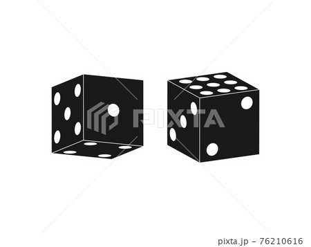 Dice, game, casino icon. Vector illustration. Gambling. 76210616