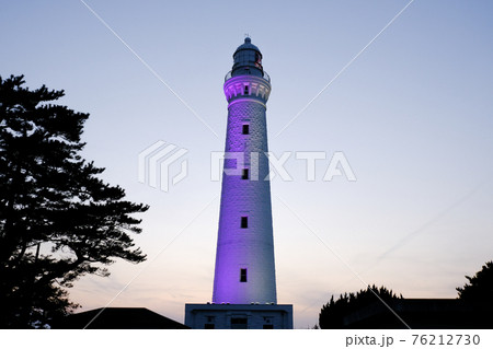 出雲日御碕灯台・ライトアップ 2021年・・恋人の聖地 76212730