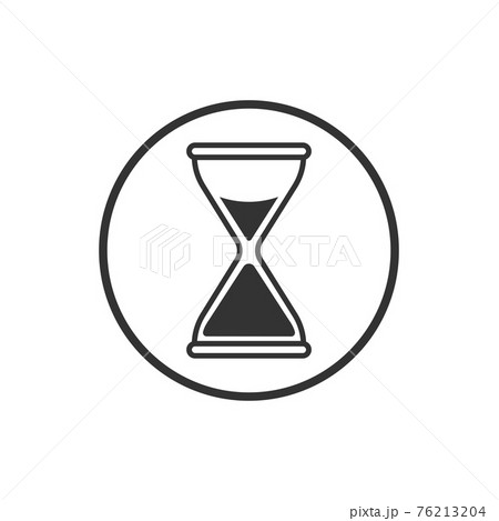 Hourglass, sand, time icon. Vector illustration, flat design. Hourglass, sand, time icon. Vector illustration, flat design. 76213204