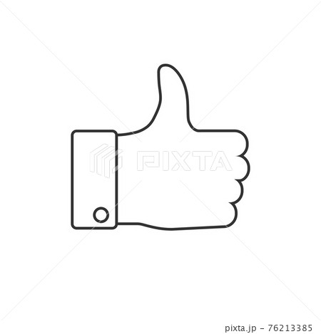 Good, like, thumbs up icon. Vector illustration, flat design. Good, like, thumbs up icon. Vector illustration, flat design. 76213385