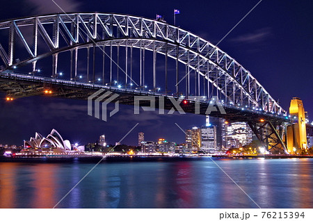 オーストラリア、シドニーの夜景 76215394