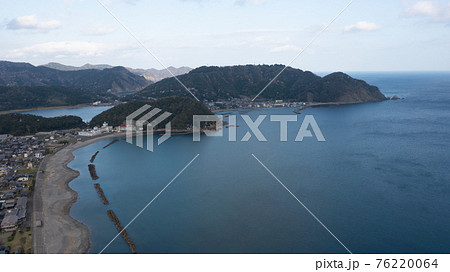 福井県 松原海岸から ドローン空撮の写真素材 76220064 Pixta