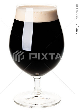 Glass of dark beer Glass of dark beer 76220446