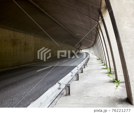 Interior of a tunnel road Interior of a tunnel road 76221277