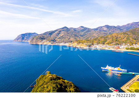 伊豆半島の土肥港と駿河湾フェリー（静岡県伊豆市） 76222100