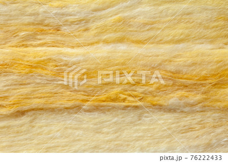 Mineral wool thermal insulation batts close-up 76222433