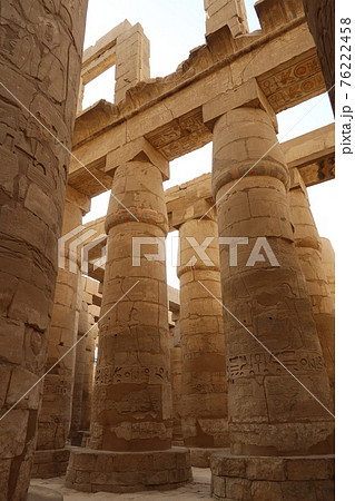 エジプトの古代遺跡、カルナック神殿(Temple of Karnak in Egypt) 76222458