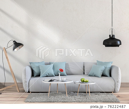 Living room interior in modern style, 3d render Living room interior in modern style, 3d render 76222487