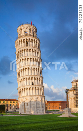 Leaning Tower of Pisa at Piazza dei Miracoli aka Piazza del Duomo in Pisa Tuscany Italy 76223153