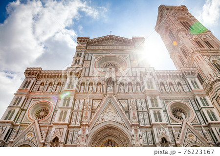 Florence Cathedral facade Piazza del Duomo Florence Tuscany Italy 76223167
