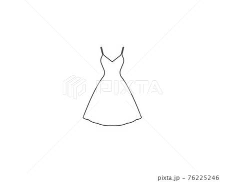 Dress, female dress icon. Vector illustration. Dress, female dress icon. Vector illustration. 76225246