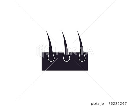 Hair, hair follicles, root icon. Vector illustration. Hair, hair follicles, root icon. Vector illustration. 76225247
