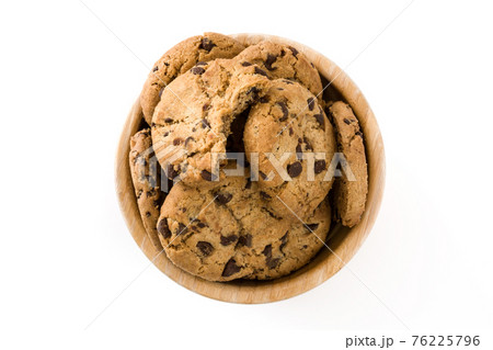 Chocolate chip cookies isolated Chocolate chip cookies isolated 76225796