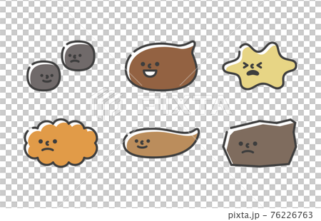 6種類のうんこの形 6種類のうんこの形 76226763