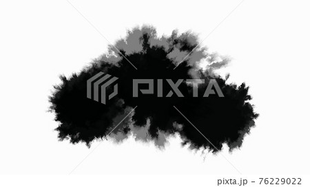 Ink stain slowly spreads over the paper. 76229022