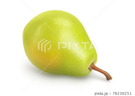 Green pear fruit isolated on white background with clipping path and full depth of field Green pear fruit isolated on white background with clipping path and full depth of field 76230251