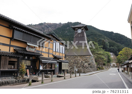 兵庫 出石(豊岡市)街のシンボル辰鼓楼 兵庫 出石(豊岡市)街のシンボル辰鼓楼 76231311