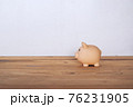 Piggy Bank on the wooden background , save concept 76231905