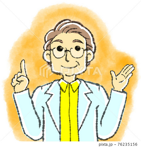 説明する男性医師のイラスト 76235156
